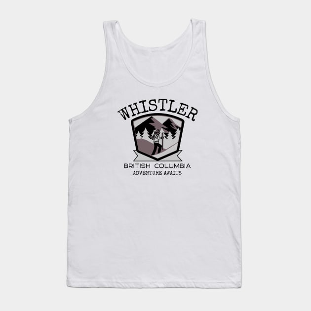 Whistler, British Columbia Tank Top by Mountain Morning Graphics